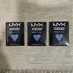 LOT OF 3  NYX Nude Matte Eye Shadow Refill - Sealed NMS03 In The Buff Blue